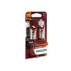 Автомобильная лампа r5w 13821b2 5 вт ba15s 125 лм 3200 k 24 в philips