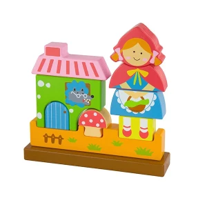 Магнитная деревянная игрушка "красная шапочка"