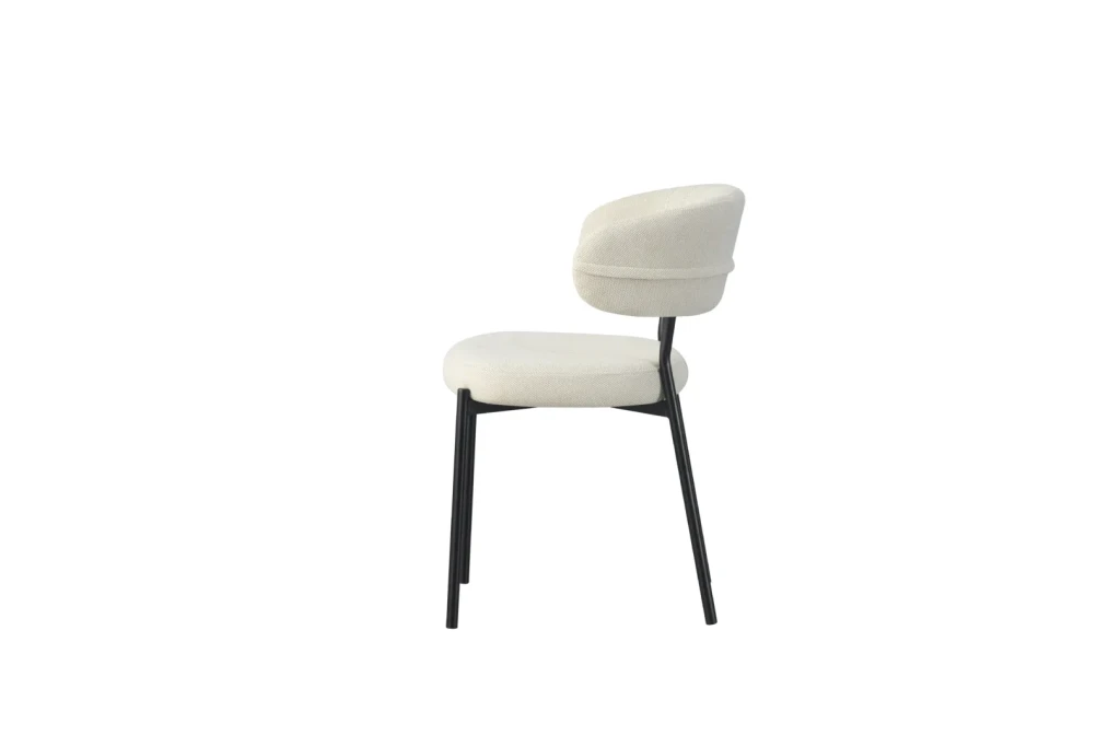 Scaun roma bej textil 3
