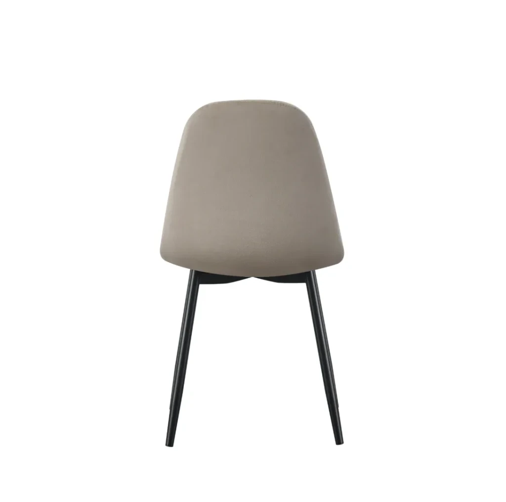Scaun milano gri catifea 5