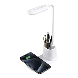 Rebeltec led desk lamp with qi wireless charging 15w w601, white Thumbnail 3
