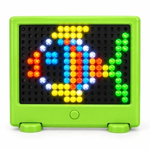 Tablă mozaic „pin it” cu lumină, 27 cm, 3 culori Thumbnail 4