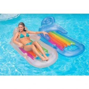 Intex șezlong gonflabil 160х85 cm, până la 100 kg, 2 culori Thumbnail 4