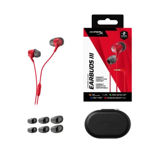 Гарнитура для мобильных телефонов hyperx cloud earbuds iii, проводной аналоговый, красный Thumbnail 8