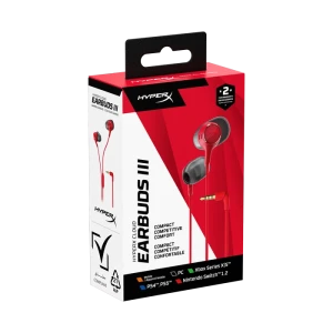 Гарнитура для мобильных телефонов hyperx cloud earbuds iii, проводной аналоговый, красный Thumbnail 7