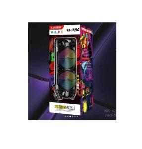 Boxă wireless kakusiga kk-12202 jiadi cu lampă cu flacără, neagră Thumbnail 2