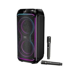 Boxă hoco ds76 magic 160w rgb bt cu două microfoane (ue) neagră