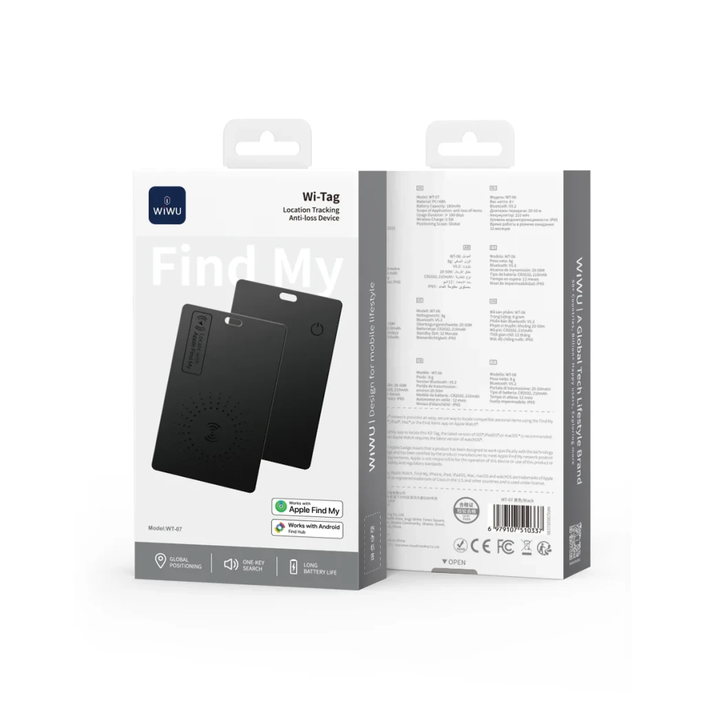 Dispozitiv anti-pierdere wiwu wi-tag wt-07 negru 3