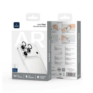 Protecție de lentilă wiwu titan 3d eagle eye pentru iphone 17 promax 6.9"/pentru iphone 17 pro 6.3" (3 lentile/pachet) lg-005 argintiu Thumbnail 2