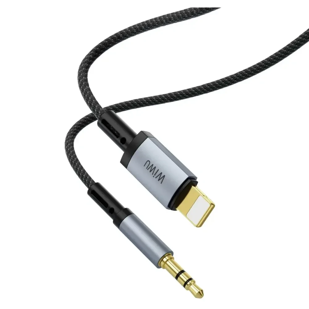 Аудиоконвертер wiwu legend (1,5 м) lightning на 3,5 мм wi-c048t, черный 2