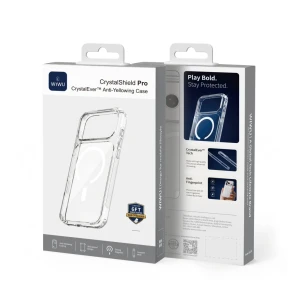 Carcasă wiwu crystalshield pro crystalever™ anti-îngălbenire cs-202 transparentă pentru iphone 18 pro/17 pro Thumbnail 3