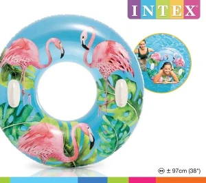Intex надувной круг “летние мечты” д 97 см с ручками, до 80кг, 9+, 3 цвета Thumbnail 15