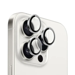 Protecție lentilă wiwu cu safir dublu culoare lg-003 iphone 18pro și iphone 18 pro max argintiu