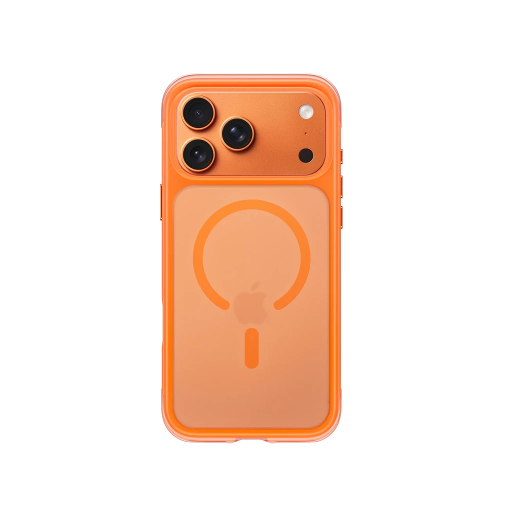 Carcasă aeroshield pro as-202 pentru iphone 17 pro, portocalie 2