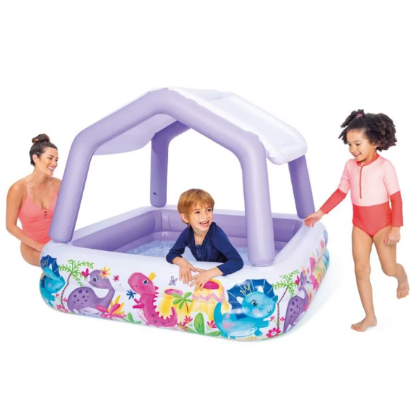 Intex piscină gonflabilă pentru copii cu baldachin 157x157x122 cm, 295 l, 2+ 4