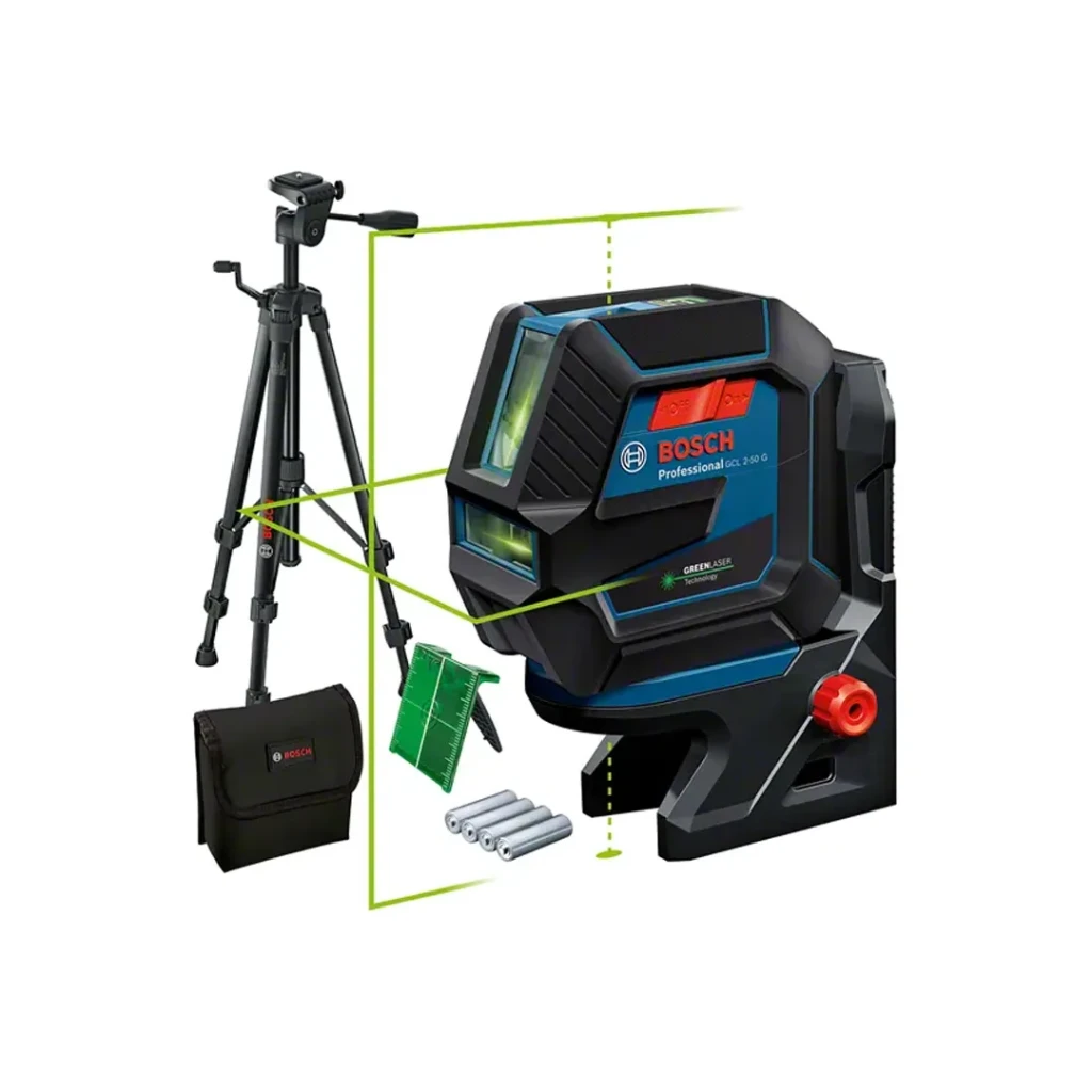 Лазерный уровень gcl 2-50 g зеленый 15 м ip64 bosch 2