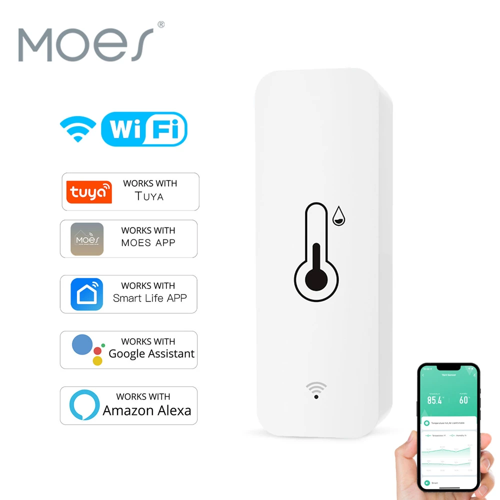Moes wi-fi temperature and humudity probe 2 x aaa 2