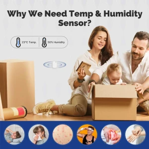 Moes zigbee smart temperature humidity sensor indoor hygrometer Thumbnail 3