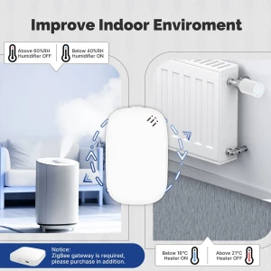 Moes zigbee smart temperature humidity sensor indoor hygrometer Thumbnail 2