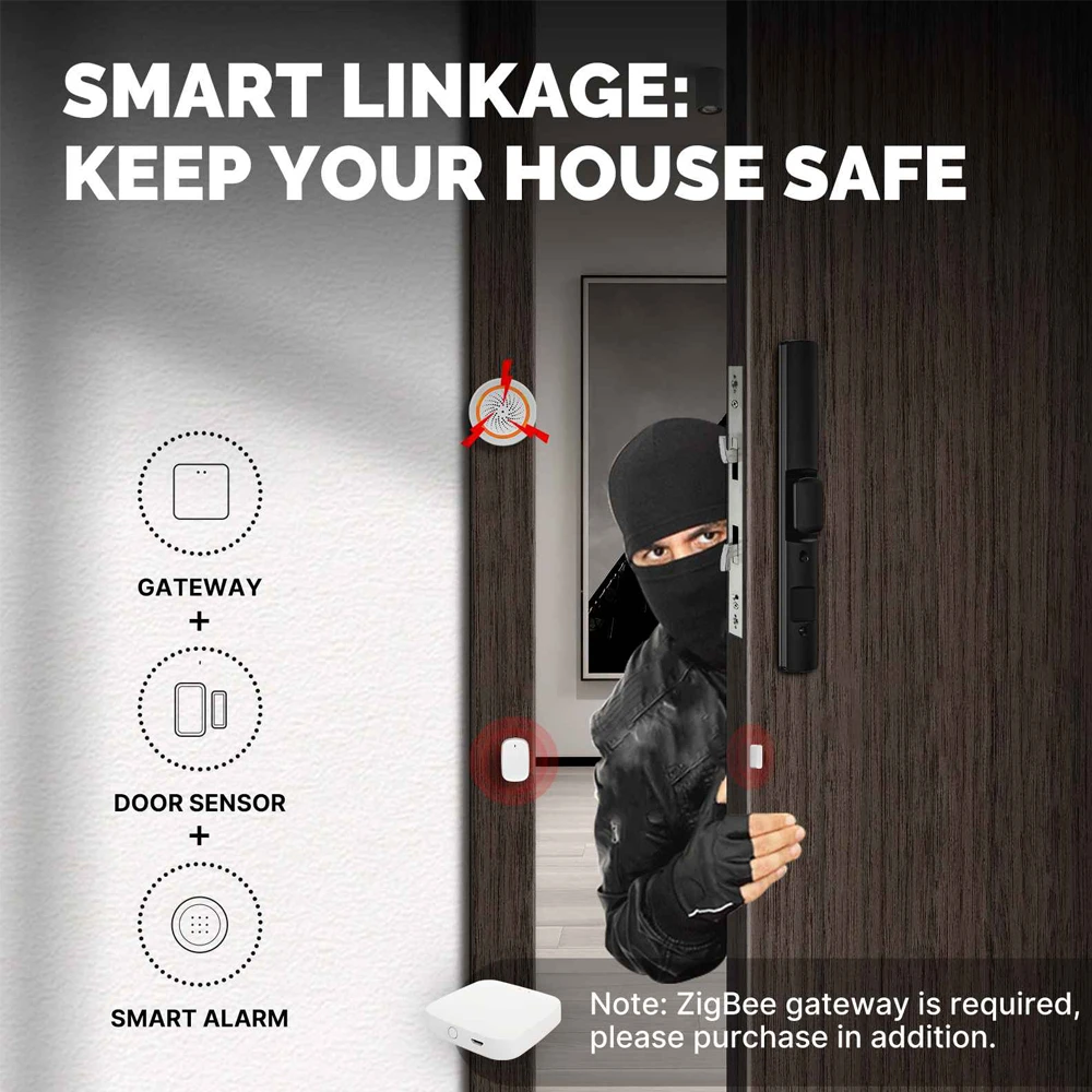 Moes zigbee window door alarm sensor 3
