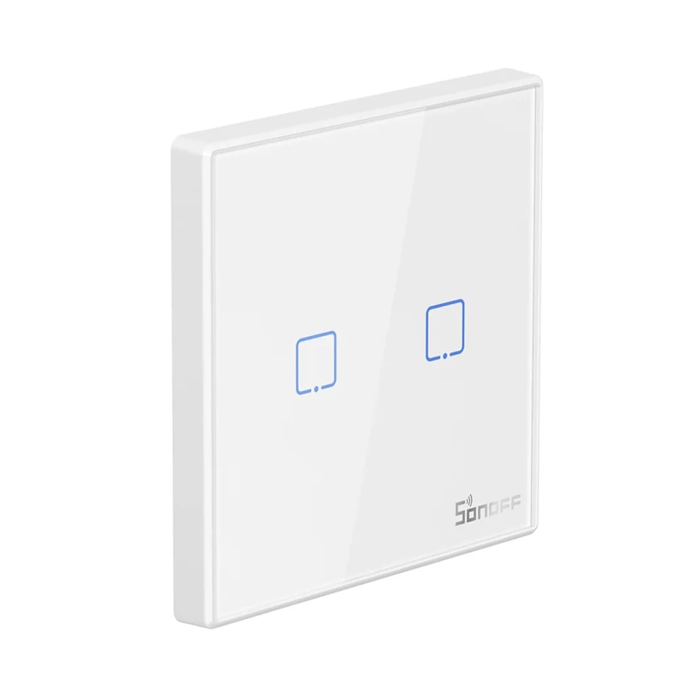 Sonoff 433mhz wireless stick-on smart wall switch 2 gang (t2eu2c-rf) 2
