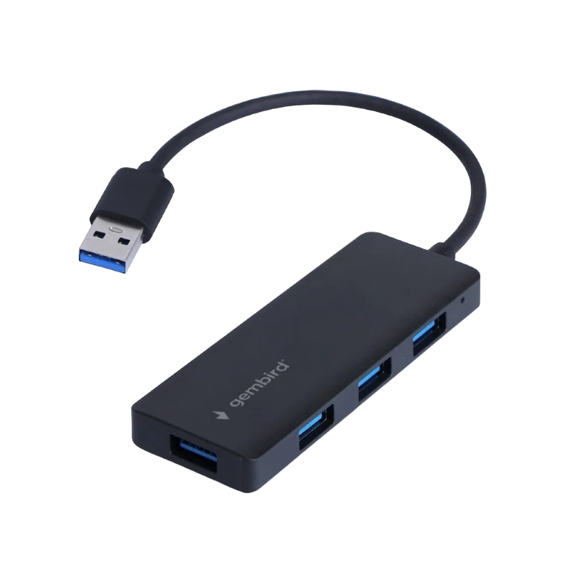 Usb-концентратор gembird uhb-u3p4-03, чёрный 2