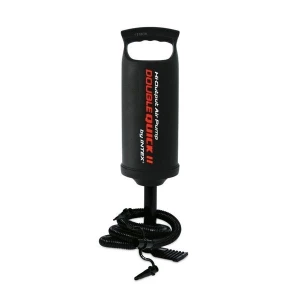 INTEX Pompa de aer manuală &quot;Double Quick II&quot;, furtun cu 3 duze, 36 cm