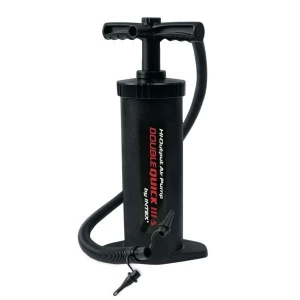 INTEX Pompa de aer manuală &quot;Double Quick III S&quot;, furtun cu 3 duze, 37 cm