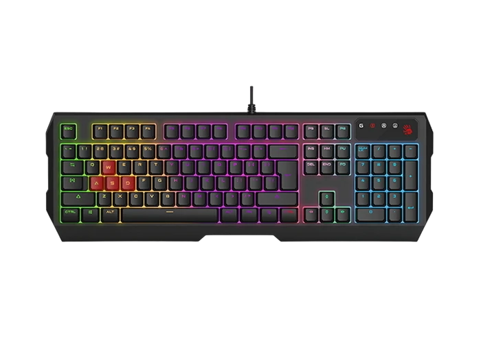 Set tastatură + mouse + mouse pad bloody b1700 , cu fir, negru 2