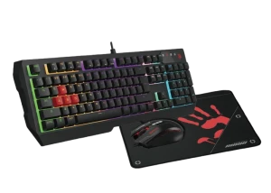 Set tastatură + mouse + mouse pad bloody b1700 , cu fir, negru Thumbnail 7