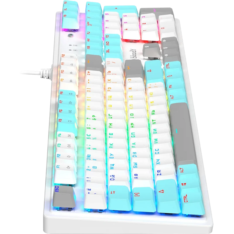 Клавиатура bloody s510r, проводное, icy white 9