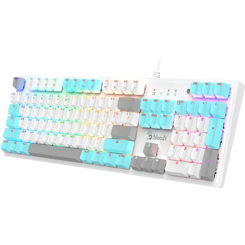 Клавиатура bloody s510r, проводное, icy white 19