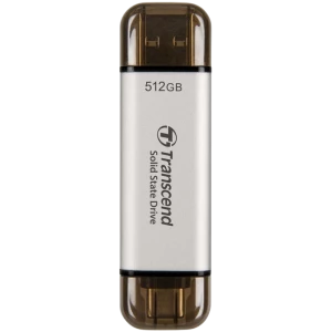 Внешний портативный SSD накопитель Transcend ESD310S, 512 GB, Серебристый (TS512GESD310S)