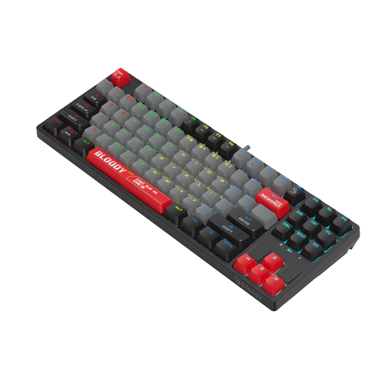 Клавиатура bloody s87, проводное, energy red 4