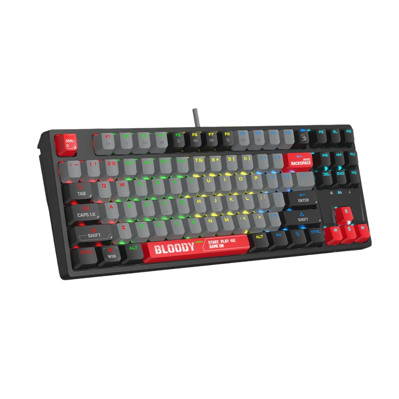 Клавиатура bloody s87, проводное, energy red 3