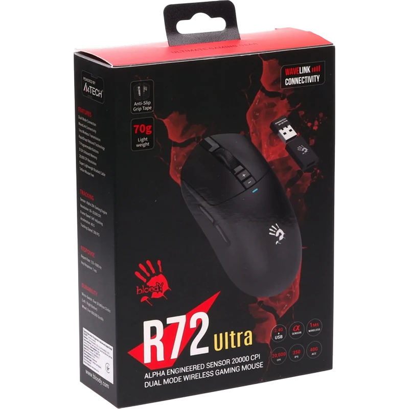 Игровая мышь bloody r72 ultra, чёрный 7