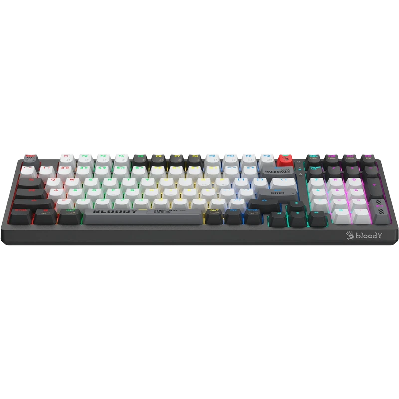 Tastatură bloody ws98, cu fir / fără fir, gri 12