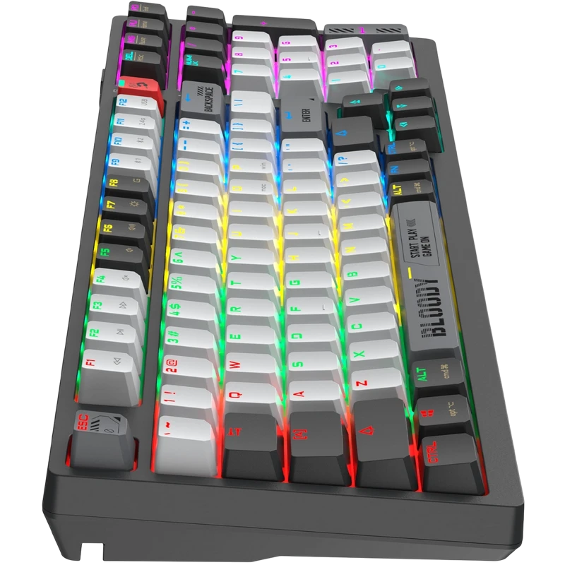 Tastatură bloody ws98, cu fir / fără fir, gri 20