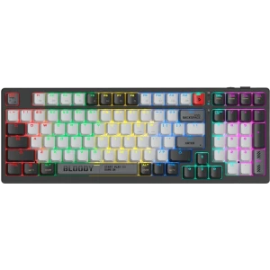 Tastatură bloody ws98, cu fir / fără fir, gri