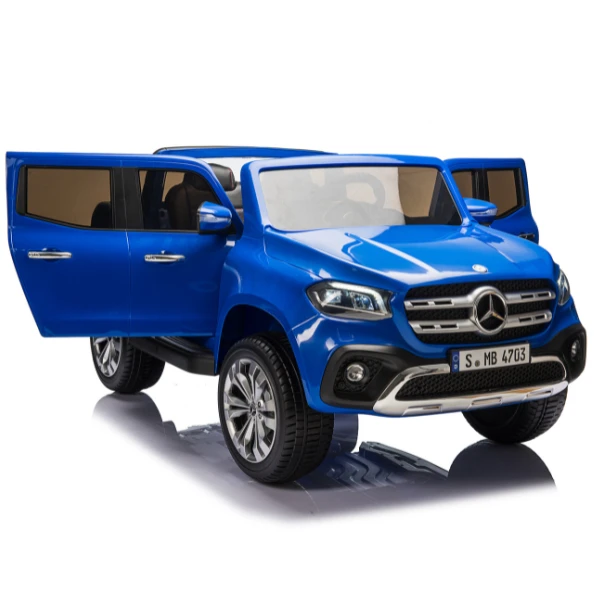 Электромобиль mercedes x-class, 12v7ah, мотор 45wx2, eva колеса, кожаные сидения 11