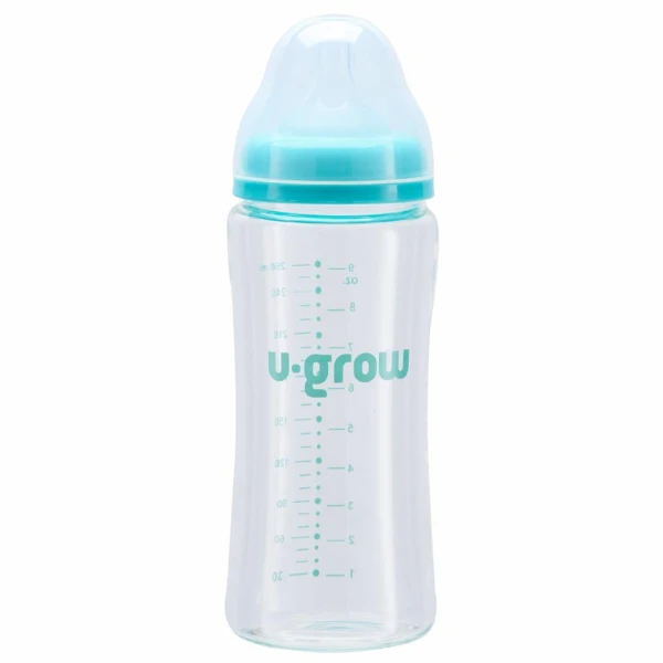 Biberon din sticlă, 260 ml, cu 2 tetine suplimentare 4