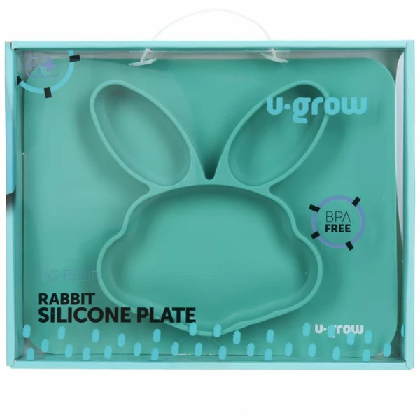 Farfurie compartimentata din silicon "iepuras" 3