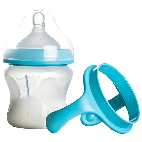 Biberon cu senzor de temperatura si gat larg din sticla, 150 ml 3