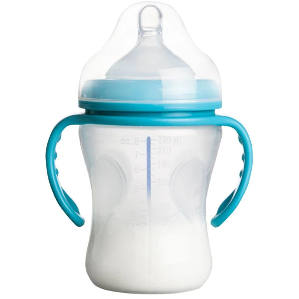Biberon cu senzor de temperatura si gat larg din sticla, 230 ml 3