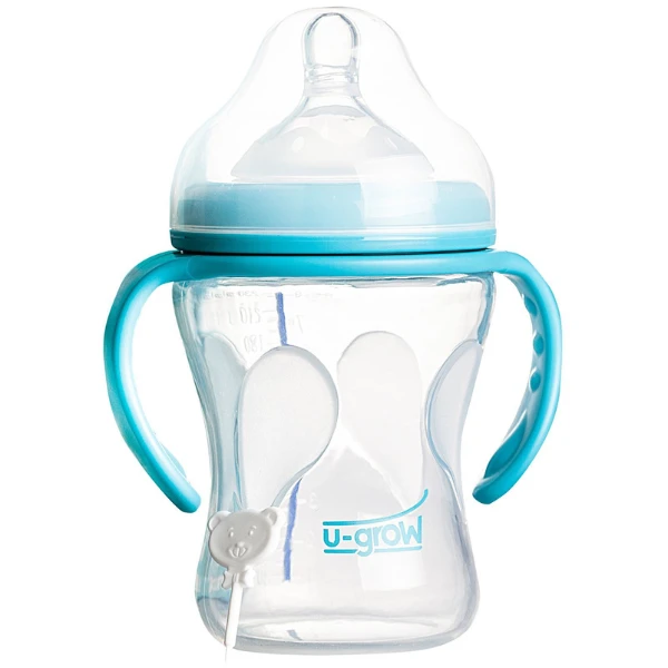 Biberon cu senzor de temperatura si gat larg din sticla, 230 ml 2