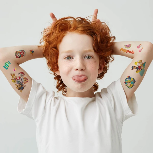 Set de tatuaje temporare pentru copii cu patrula cățelușilor, 45 buc. 4