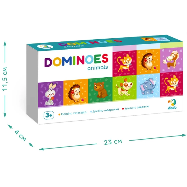 Joc de masă "domino cu animale", 28 cărți 3