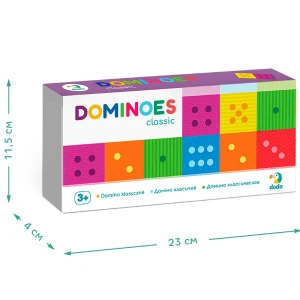 Joc de masă "domino clasic", 28 cărți Thumbnail 4