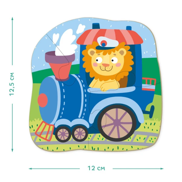 Puzzle 6 în 1 "transport" 4