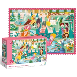 Puzzle &quot;Prințese la plimbare&quot;, 100 elem.
